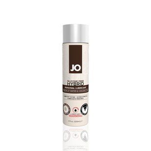 Розігрівальна змазка-крем з кокосовою олією JO Coconut Hybrid WARMING (120 мл) біла SO1697 фото