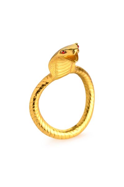 Ерекційне кільце з головою кобри Master Series: Cobra King Golden Cock Ring SO8799 фото