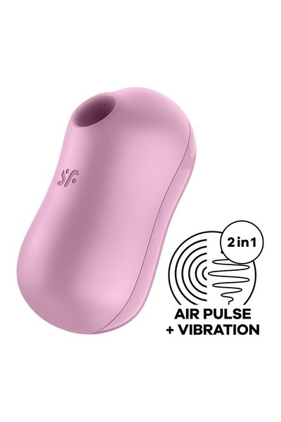 Вакуумний стимулятор із вібрацією Satisfyer Cotton Candy Lilac SO6283 фото