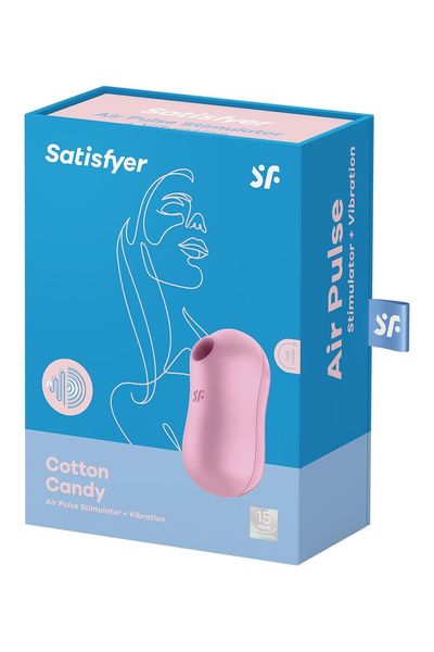 Вакуумний стимулятор із вібрацією Satisfyer Cotton Candy Lilac SO6283 фото