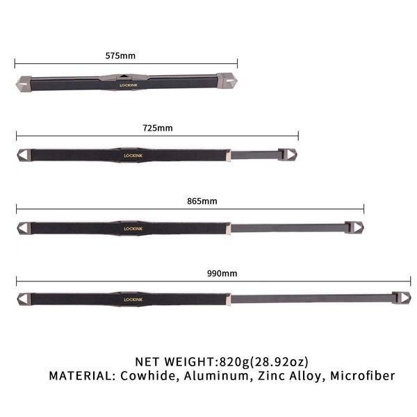 Фіксатор-розпірка LOCKINK Adjustable Spreader Bar Set - Black SX0853 фото