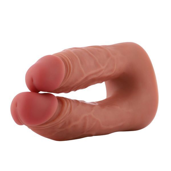 Подвійний фалоімітатор для секс-машин Hismith Silicone Double Penetrator Dildo, система KlicLok SX4008 фото