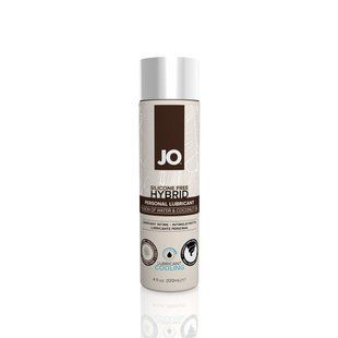 Охолоджувальна змазка-крем з кокосовою олією JO Coconut Hybrid COOLING (120 мл) біла SO1698 фото