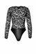 Боді Noir Handmade F296 Psyche bodysuit of lace and wetlook - M SX0214 фото 7