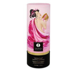 Пінлива сіль для ванни Shunga Dead Sea salt Oriental Crystals &mdash; Rose Petal (500 г), Мертвого моря SO6893 фото