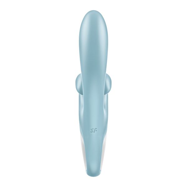 Вібратор-кролик Satisfyer Touch Me Blue, подвійний відросток, 3 потужні мотори SO7777 фото