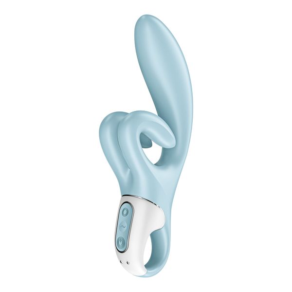 Вібратор-кролик Satisfyer Touch Me Blue, подвійний відросток, 3 потужні мотори SO7777 фото