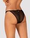 Напівпрозорі трусики з підвіскою Obsessive Ivannes panties black S/M, чорні SO7280 фото 2