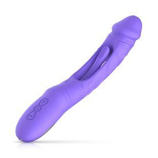 Вібратор Good Vibes Only - Flax Vibrating Dildo with G-Spot Stimulator SX3064 фото