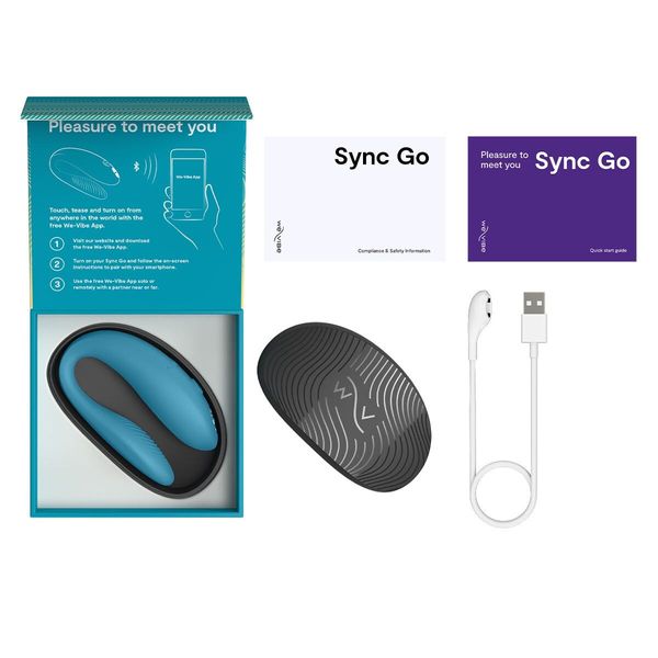 Смарт-вібратор для пар We-Vibe Sync GO Turquoise SX0528 фото