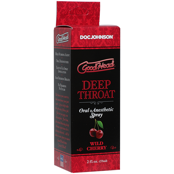 Спрей для мінету Doc Johnson GoodHead DeepThroat Spray - Wild Cherry 59 мл для глибокого мінету SO2800 фото