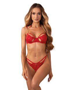 Комплект Obsessive Matildea 2-pcs crotchless set S/M SX3608 фото