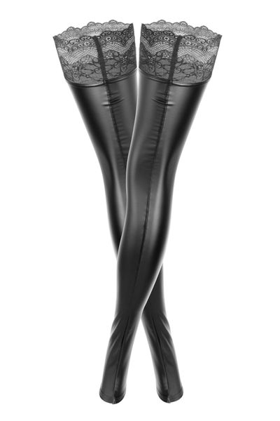 Панчохи з мокрим ефектом Noir Handmade F135 Powerwetlook stockings, M, без мисків SX0018 фото