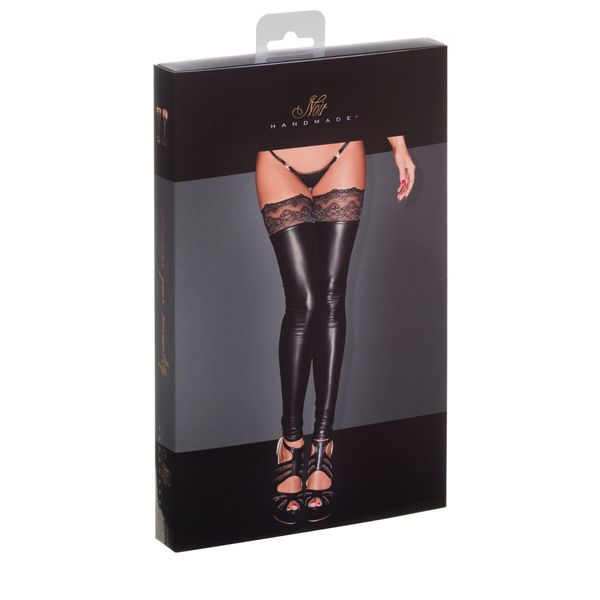 Панчохи з мокрим ефектом Noir Handmade F135 Powerwetlook stockings, M, без мисків SX0018 фото