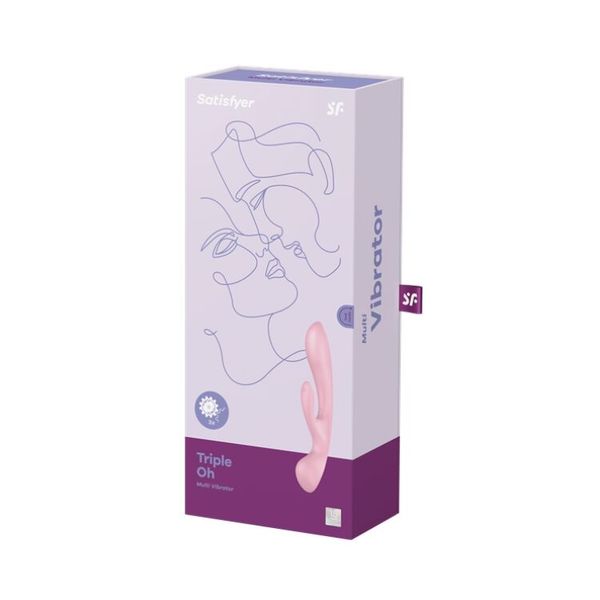 Вібратор-кролик Satisfyer Triple Oh Pink SO7780 фото