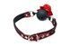 Кляп з трояндою Master Series: Eye-Catching Ball Gag With Rose, чорно-червоний SO8794 фото 4