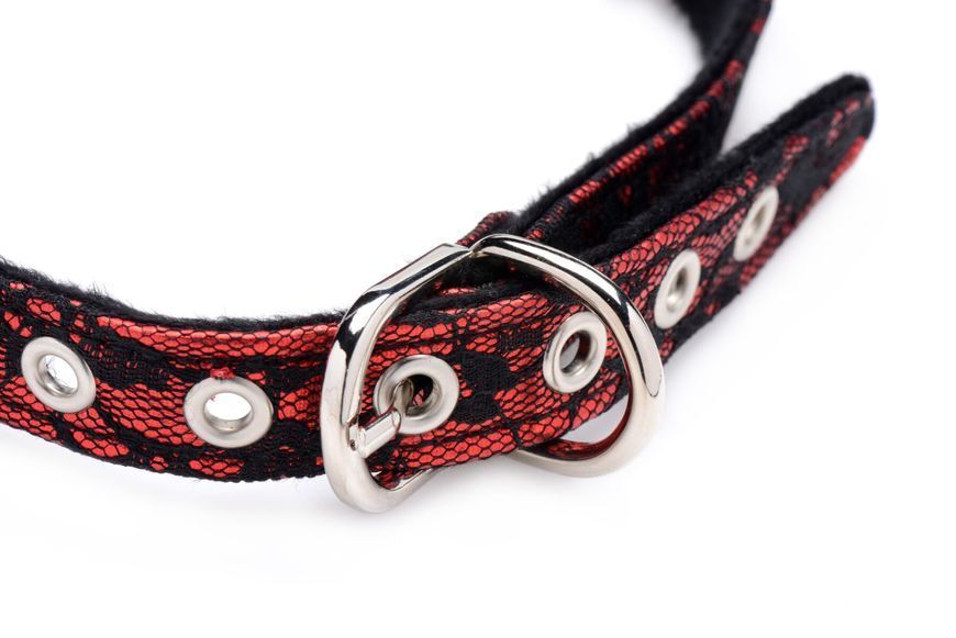 Кляп з трояндою Master Series: Eye-Catching Ball Gag With Rose, чорно-червоний SO8794 фото