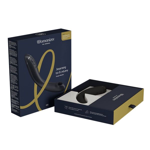 Вібратор для точки G з вакуумною стимуляцією Womanizer OG Dark Grey SX0533 фото