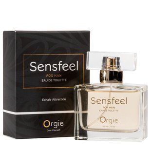 Чоловічі парфуми з феромонами Orgie &ndash; Sensfeel for Man (50 мл), цитрусово-деревний аромат SX1539 фото
