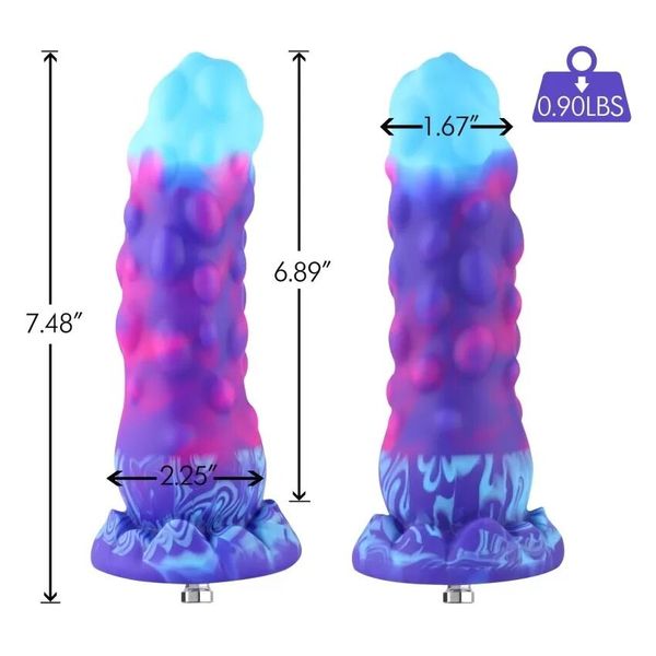 Силіконовий дилдо Hismith 7.48" Silicone Dildo HSA138 Monster Series SO9968 фото