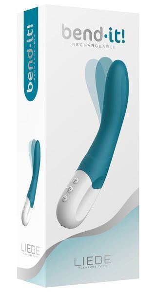 Вібратор точки G Liebe Bend It Rechargeable Ocean Blue, 10 режимів, дуже потужний, гнучкий стовбур SX1597 фото