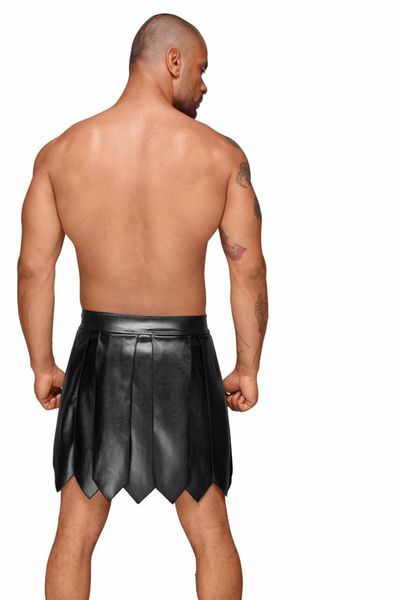 Чоловіча спідниця гладіатора Noir Handmade H053 Eco leather men's gladiator skirt - M SX0072 фото