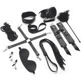 Набір BDSM Art of Sex &ndash; Set Leather, 10 предметів, чорний, натуральна шкіра SO7138 фото