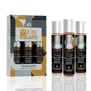 Набір JO Tri-Me Triple Pack &mdash; Gelato (3&times;30 мл) три різні смаки серії Джелато SO2841 фото