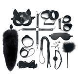 Набір BDSM Art Of Sex &ndash; Maxi BDSM Set Leather, 13 предметів, чорний, натуральна шкіра SO7139 фото