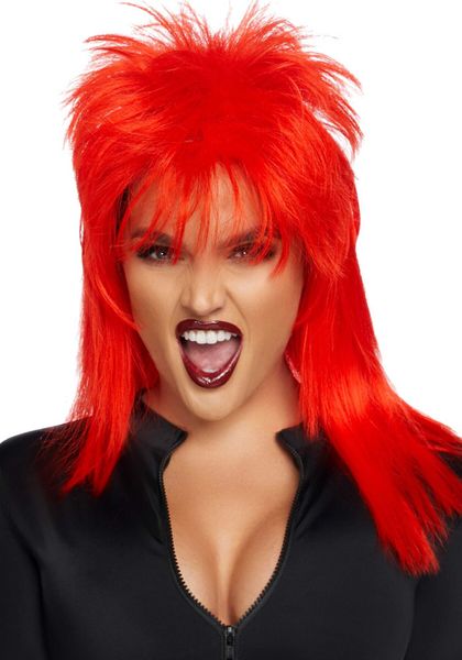 Перука рок-зірки Leg Avenue Unisex rockstar wig Red, унісекс, 53 см SO7939 фото