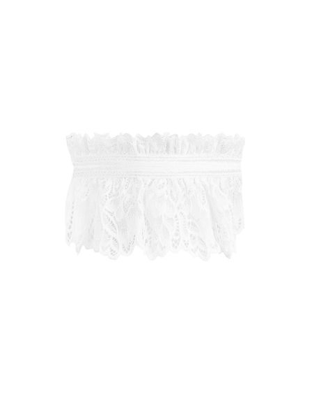 Ажурна підв’язка Obsessive Amor Blanco garter, white SO7683 фото