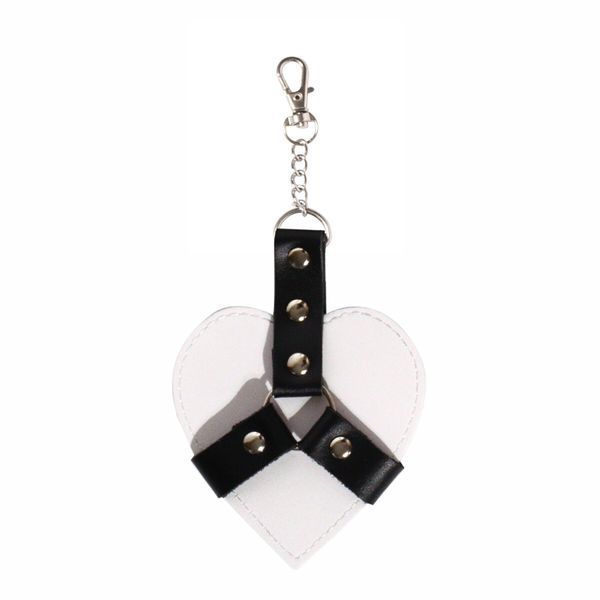 Брелок на карабіні для ключів Art of Sex Chained Heart, Білий SX2339 фото