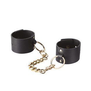 Наручники Bijoux Indiscrets MAZE &mdash; Wide Cuffs Black SO2649 фото
