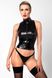 Топ Noir Handmade F324 Glam wetlook top with vinyl corset - M SX0376 фото 1