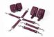 Набір для БДСМ 3 в 1 Feral Feelings BDSM Kit 3 Burgundy, burgundy, наручники, поножі, хрестовина SO8271 фото 1