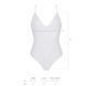Боді з ажурним декором та відкритим кроком Passion URSULA BODY XXL/XXXL, white SO5834 фото 5