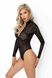 Боді Noir Handmade F287 Leopard flock bodysuit with long sleeves - M SX0178 фото 2