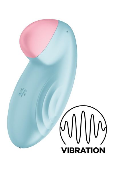 Смарт-вібратор для клітора Satisfyer Tropical Tip Light Blue SO7142 фото