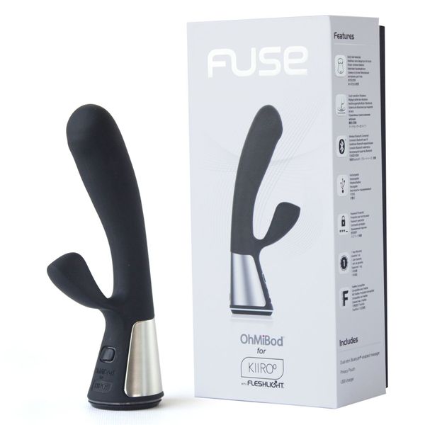 Інтерактивний вібратор-кролик Ohmibod Fuse for Kiiroo Black SO2907 фото