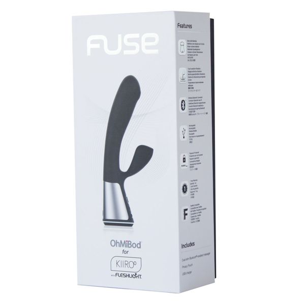 Інтерактивний вібратор-кролик Ohmibod Fuse for Kiiroo Black SO2907 фото