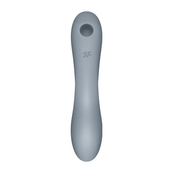 Вакуумний стимулятор з вібрацією Satisfyer Curvy Trinity 3 BlueGrey SO6118 фото