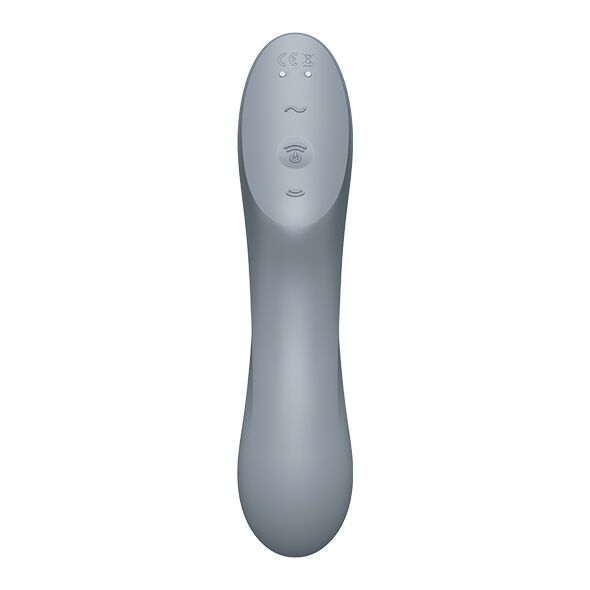 Вакуумний стимулятор з вібрацією Satisfyer Curvy Trinity 3 BlueGrey SO6118 фото