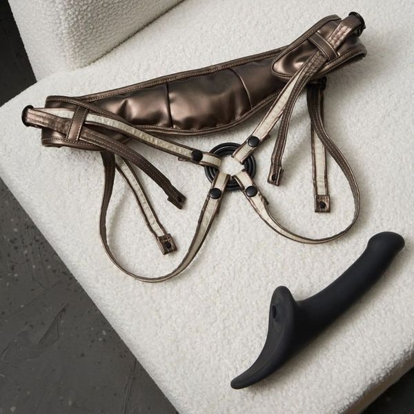 Трусики для страпону Strap-On-Me Leatherette Harness DESIROUS - NEW DESIGN SX4029 фото