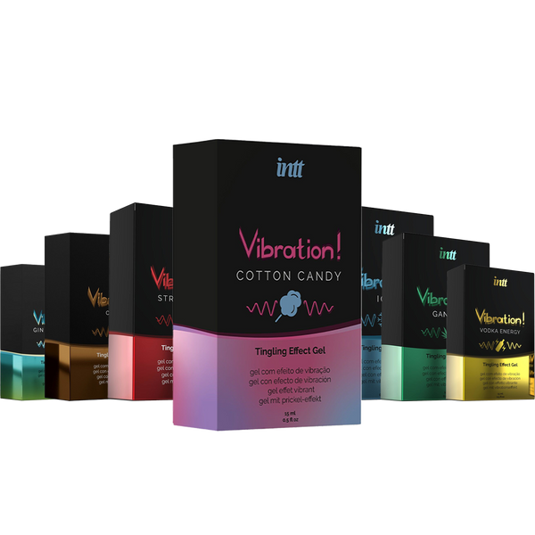 Рідкий вібратор Intt Vibration Cotton Candy (15 мл), густий гель, дуже смачний, діє до 30 хвилин SO9812 фото