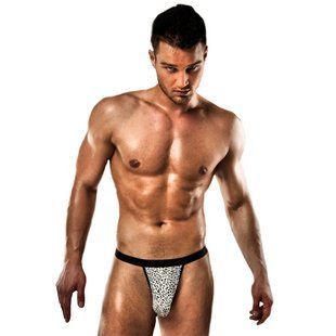 Чоловічі стрінги з леопардовим принтом Passion 013 THONG XXL/XXXL PSM0133 фото