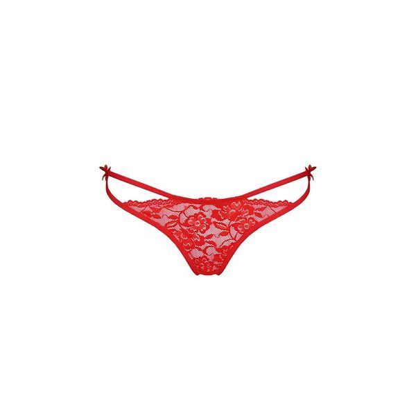 Трусики на зав'язочках з боків Passion Exclusive WARDA THONG L/XL, red PS26701 фото