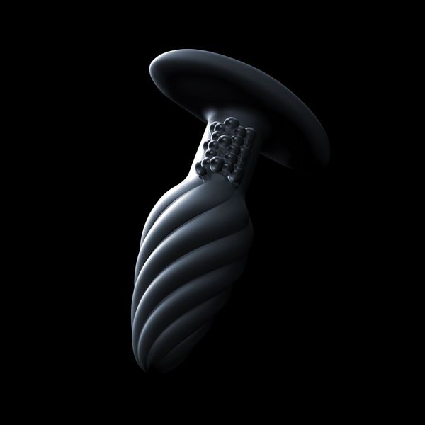 Анальна пробка з вібрацією та перлинним масажем Dorcel Spin Plug, макс. діам. 3,8 см, пульт ДК SO9019 фото