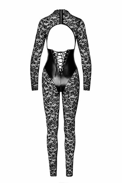 Комбінезон Noir Handmade F299 Enigma lace catsuit with underbust bodice - M SX0232 фото