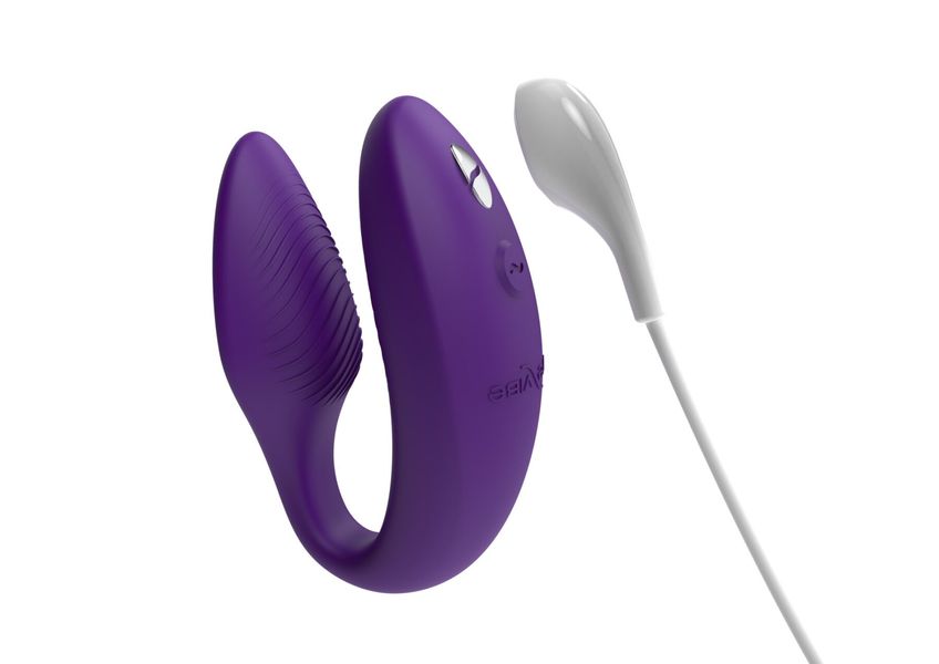 Смарт-вібратор для пар We-Vibe Sync 2 Purple, 10 віброрежимів, пульт ДК SO8762 фото