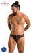 Чоловічі сліпи на блискавці Passion 042 SLIP TIMMY S/M Black, екошкіра, сітка SO7598 фото 5